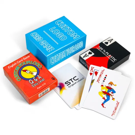 カスタム広告ギフトタロットゲームカード子供教育カードポーカーカード PVC カジノ自転車紙プラスチックトランプ